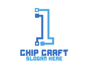 Chip - High Tech Number 1 logo design