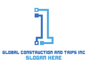 Programming - High Tech Number 1 logo design