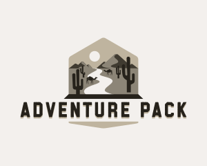 Desert Mountain Adventure logo design