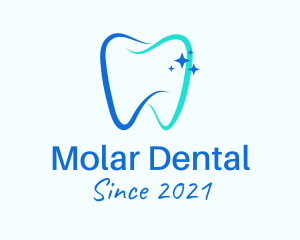 Molar - Dentistry Clinic Care logo design