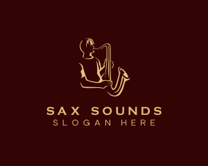 Saxophone Music Performance logo design