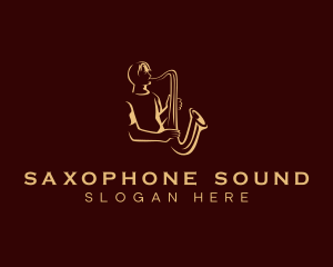 Saxophone Music Performance logo design