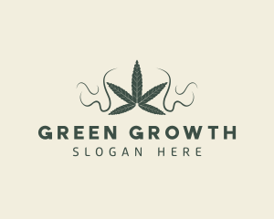 Marijuana Weed Leaf logo design