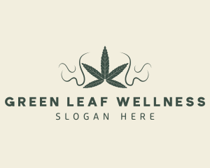 Marijuana Weed Leaf logo design