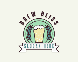 Beer Brewery Bar logo design