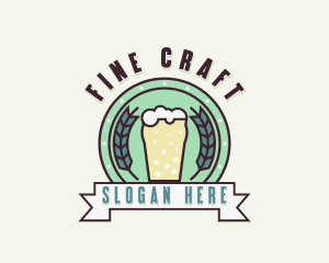 Beer Brewery Bar logo design