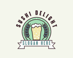 Beer Brewery Bar logo design