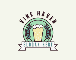 Beer Brewery Bar logo design