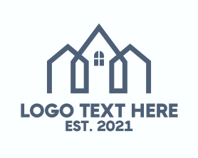 Home Village Construction  logo design