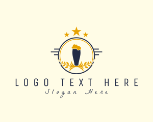 Draught Beer - Beer Brewery Pub logo design