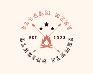 Bonfire - Bonfire Arrow Camping logo design