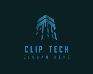 Digital Tech Arrow logo design