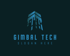 Digital Tech Arrow logo design