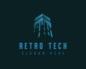 Digital Tech Arrow logo design