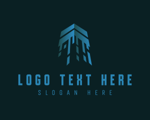 Haulage - Digital Tech Arrow logo design