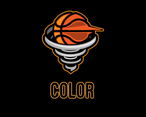 Athlete - Basketball Tornado League logo design