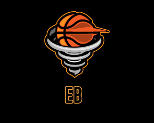 Ball - Basketball Tornado League logo design