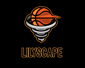 Sports Network - Basketball Tornado League logo design
