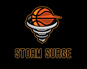 Basketball Tornado League logo design