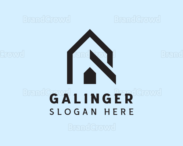 House Property Builder Letter R Logo
