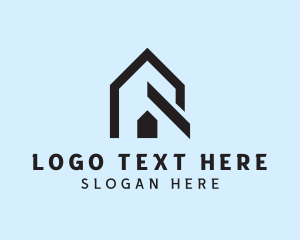 Minimalist - House Property Builder Letter R logo design