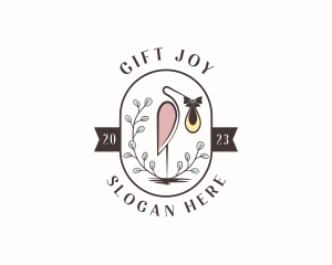 Stork Bird Gift logo design