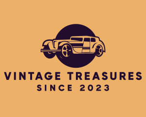 Old - Retro Limousine Car logo design