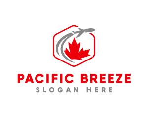 Vancouver - Canada Plane Leaf logo design