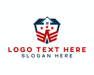 Democrat - American Eagle Property logo design