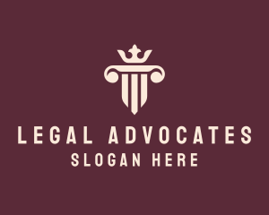 Crown Pillar Law Firm logo design