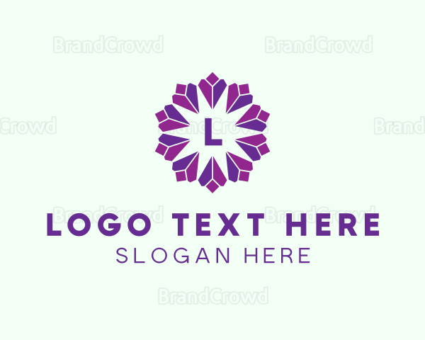 Flower Jewelry Geometric Logo