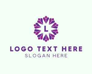 Flower Shop - Flower Jewelry Geometric logo design
