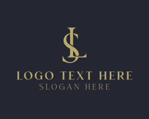 Gold - Elegant Luxury Company Letter LS logo design