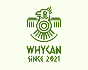 Quetzalcoatl - Aztec Tribal Macaw logo design
