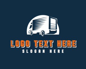 Flatbed - Truck Cargo Forwarder logo design