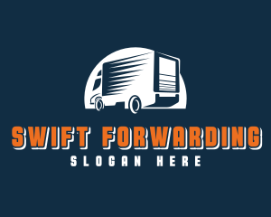 Forwarding - Truck Cargo Forwarder logo design