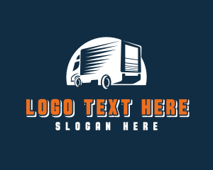 Fast - Truck Cargo Forwarder logo design