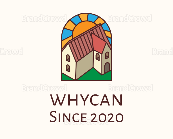 Stained Glass Religious Convent Logo