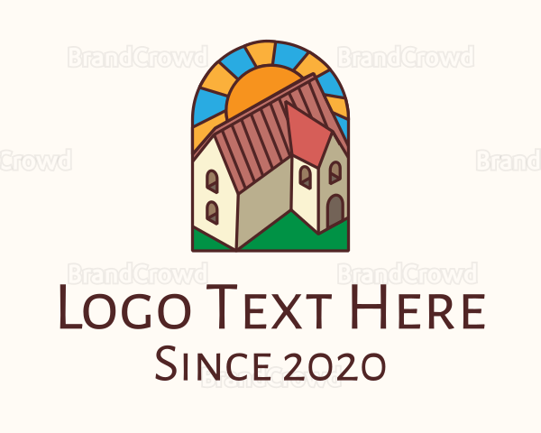 Stained Glass Religious Convent Logo