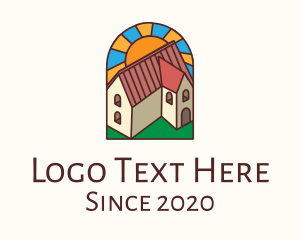 Stained Glass - Stained Glass Religious Convent logo design