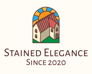 Stained Glass Religious Convent logo design