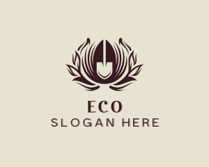 Eco Shovel Gardening logo design