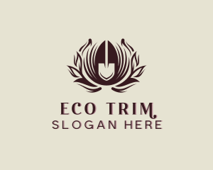 Eco Shovel Gardening logo design