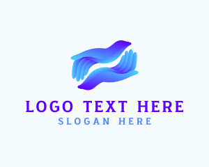 Humanitarian - Support Hands Charity logo design