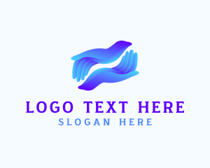 Help - Support Hands Charity logo design