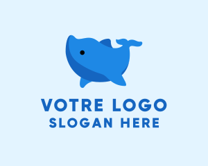 Aquarium - Blue Dolphin Aquatic Zoology logo design