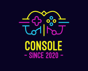 Neon Console Gaming logo design