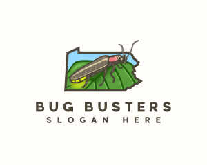 Pennsylvania Firefly Insect logo design