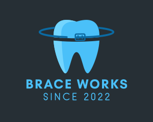 Tooth Orbit Braces logo design