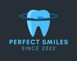 Dentures - Tooth Orbit Braces logo design